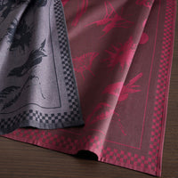 SET DE 2 TORCHONS PRIMAVERA - Gris foncé / Bordeaux - CXL by Christian Lacroix Maison