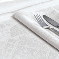 Set de 4 serviettes - Arles blanc - CXL by Christian Lacroix Maison