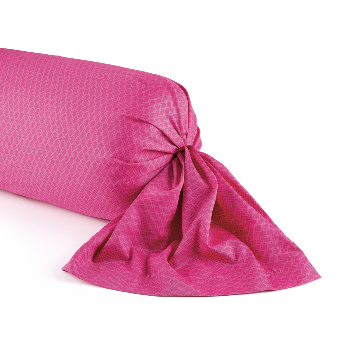 Taie de traversin satin de coton - Garden Micro Fuchsia - 43 x 210 cm