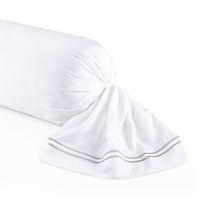 Taie de traversin satin de coton - Nîmes Gris / Blanc - CXL by Christian Lacroix Maison