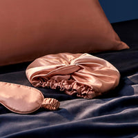 Taie d'oreiller + bonnet de nuit en soie - Brume de soie Or rose - CXL by Christian Lacroix Maison