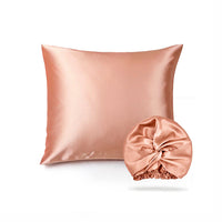 Taie d'oreiller + bonnet de nuit en soie - Brume de soie Or rose - CXL by Christian Lacroix Maison