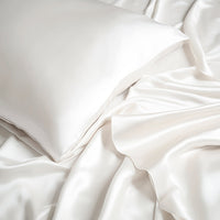 Taie d'oreiller + masque de nuit en soie - Brume de soie Blanc - CXL by Christian Lacroix Maison