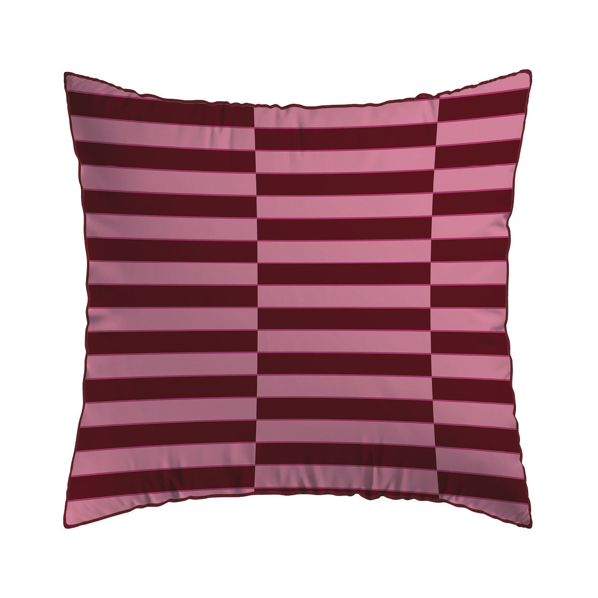 Taie d’oreiller satin de coton - Eclat Rose - 2 x (63 x 63 cm)