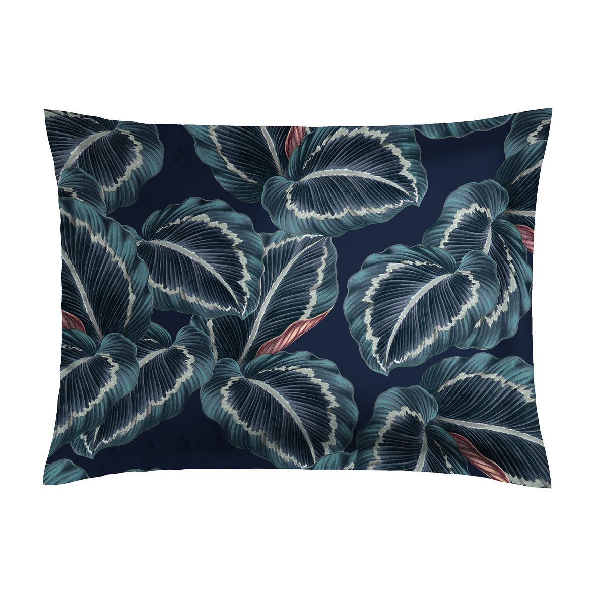 Taie d'oreiller satin de coton - Tigelle Bleu foncé - CXL by Christian Lacroix Maison
