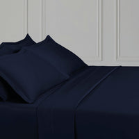 Taie d'oreiller satin de coton - Uni 1 baratta Bleu poussiéreux - CXL by Christian Lacroix Maison