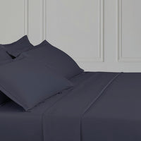 Taie d'oreiller satin de coton - Uni 1 baratta Bleu royal - CXL by Christian Lacroix Maison