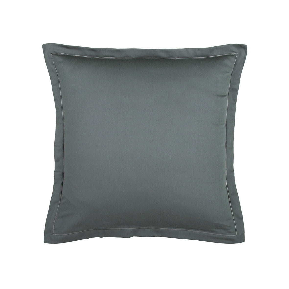 Taie d'oreiller satin de coton - Uni 1 baratta Graphite - CXL by Christian Lacroix Maison