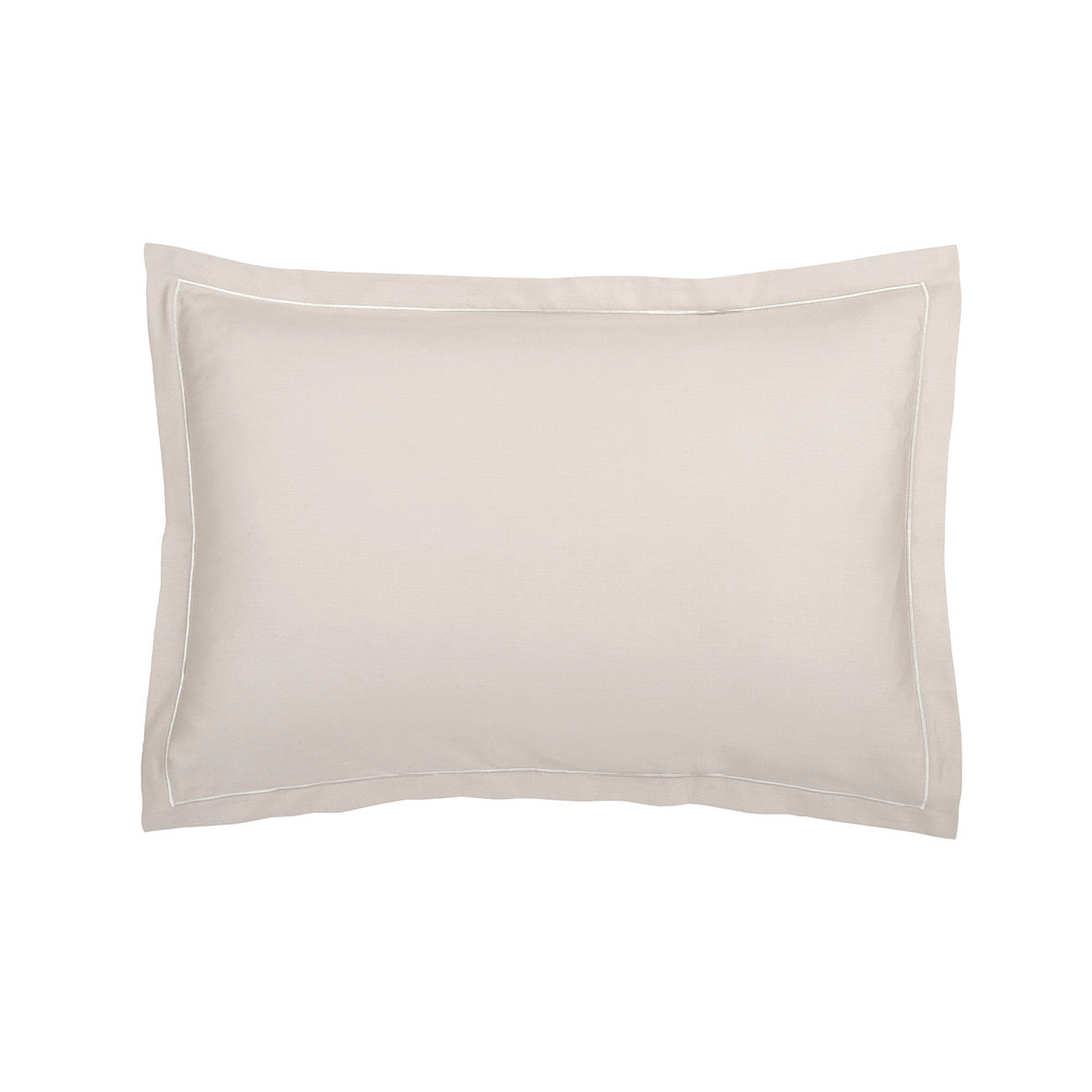 Taie d'oreiller satin de coton - Uni 1 baratta Taupe antique - CXL by Christian Lacroix Maison