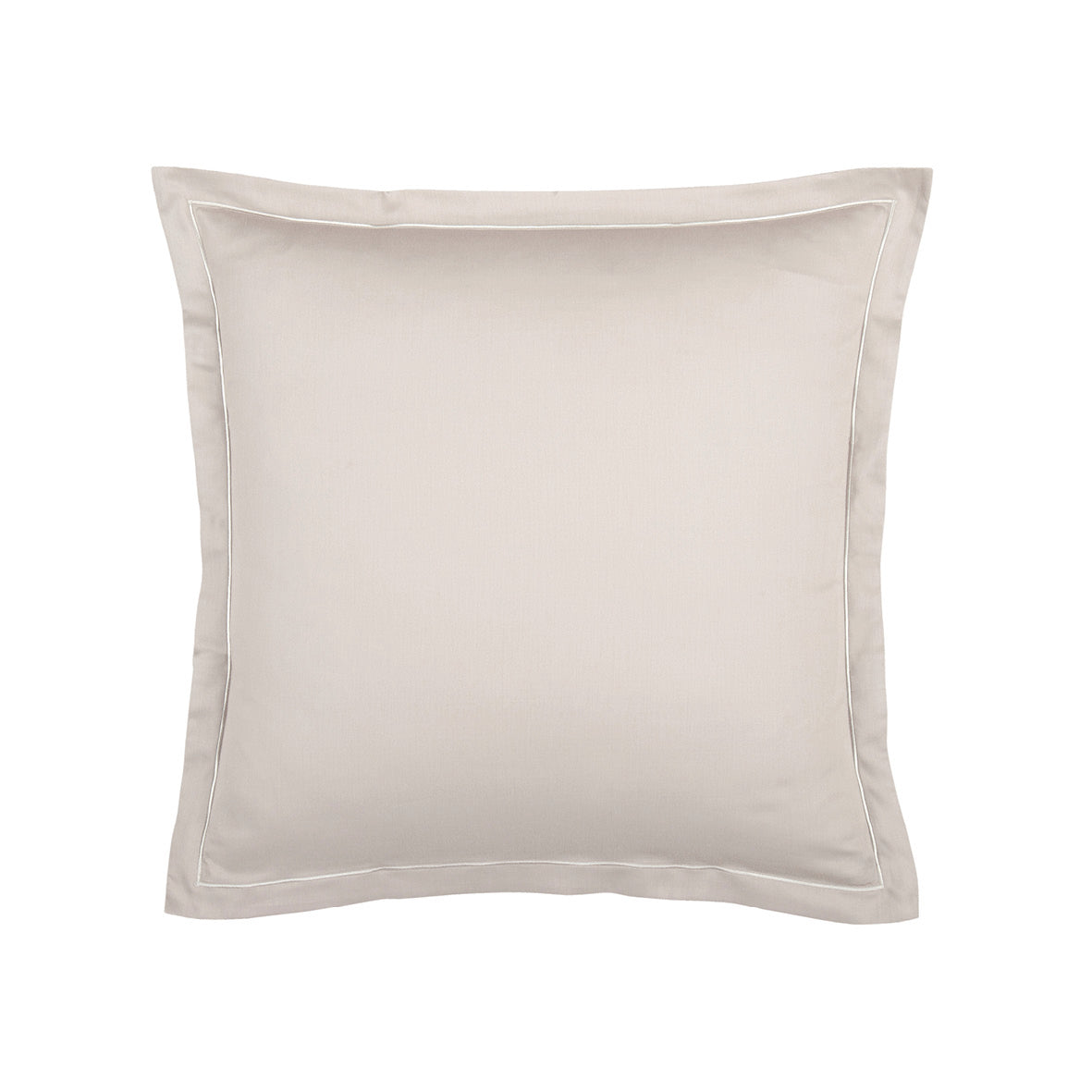Taie d'oreiller satin de coton - Uni 1 baratta Taupe antique - CXL by Christian Lacroix Maison