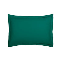 Taie d'oreiller satin de coton - Uni 1 baratta Vert paon - CXL by Christian Lacroix Maison