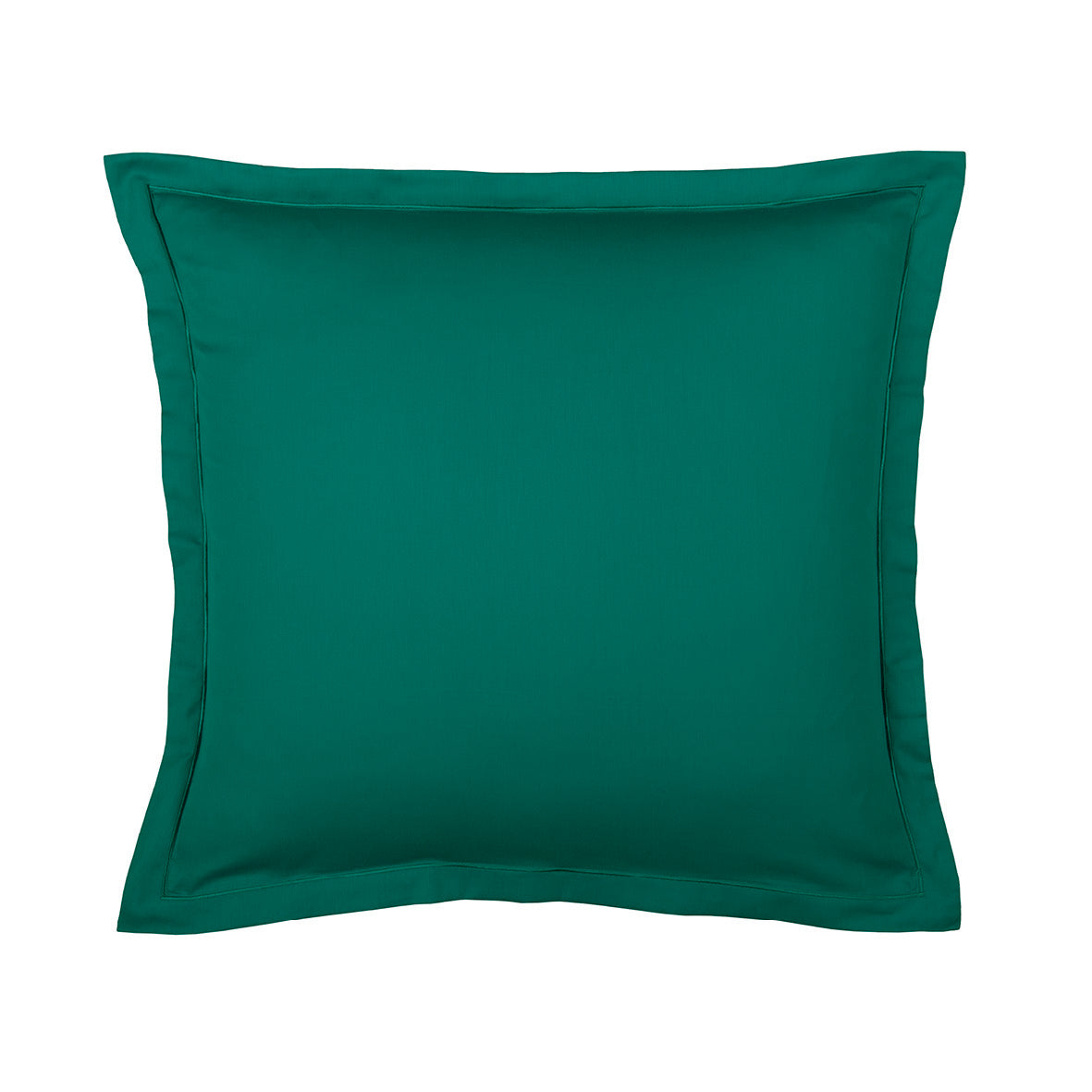Taie d'oreiller satin de coton - Uni 1 baratta Vert paon - CXL by Christian Lacroix Maison