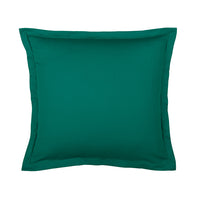 Taie d'oreiller satin de coton - Uni 1 baratta Vert paon - CXL by Christian Lacroix Maison