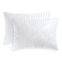 Taie(s) d'oreiler satin de coton - Jacquard Arles Blanc - CXL by Christian Lacroix Maison