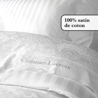 Taie(s) d'oreiler satin de coton - Jacquard Arles Blanc - CXL by Christian Lacroix Maison