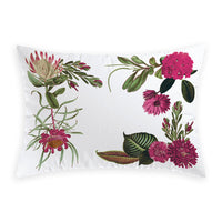 Taie(s) d'oreiller satin de coton - Garden fuchsia - 50 x 80 cm