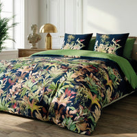 Taie(s) d'oreiller satin de coton - Miami Bleu foncé