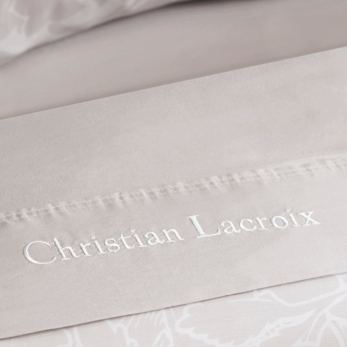 Taie(s) d'oreiller satin de coton - Taupe - CXL by Christian Lacroix Maison