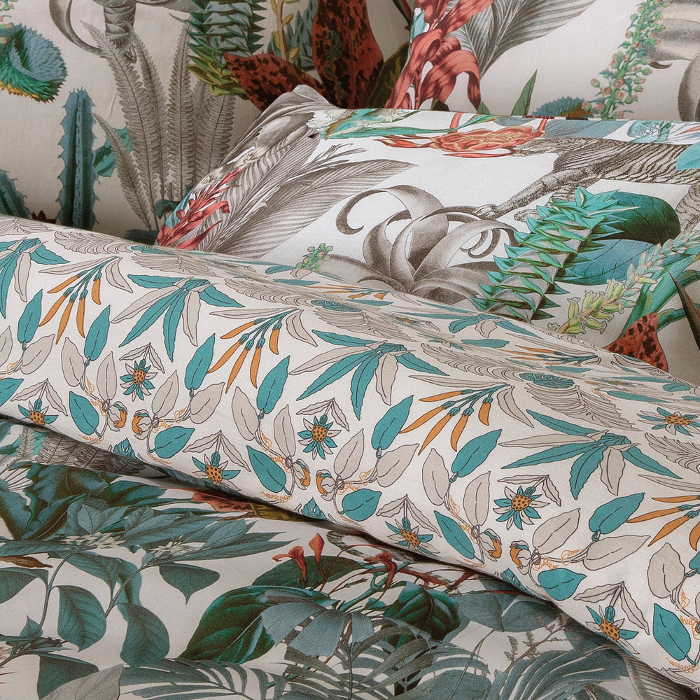 Taie(s) d'oreiller satin de coton - Zanzibar blanc - CXL by Christian Lacroix Maison