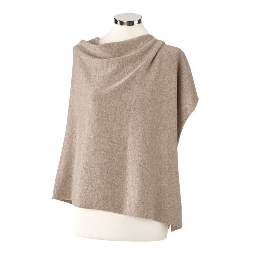 Poncho cashmere - Taupe – CXL by Christian Lacroix Maison