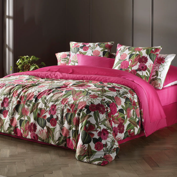 cxl by christian lacroix Housse de couette satin de coton - Garden fuchsia