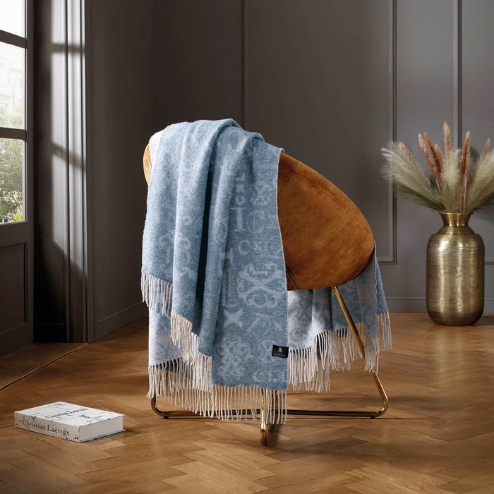 cxl by christian lacroix Plaid tissé - Signature bleu : 130 x 180 cm