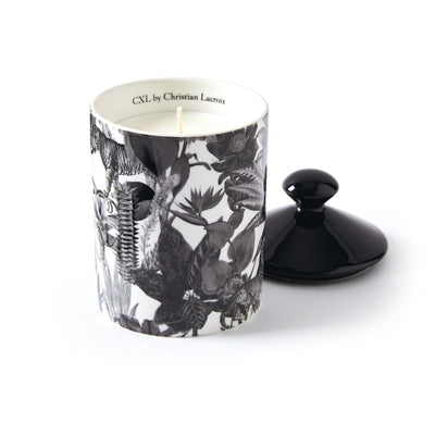 Bougie parfumée en pot de porcelaine - Zanzibar Noir - Poivre rose - durée de combustion 65h - 315 g - CXL by Christian Lacroix Maison