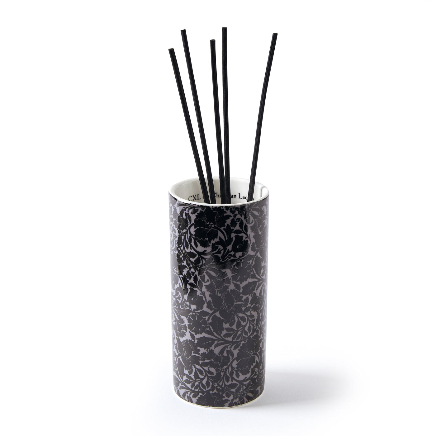 Fragrance sticks in porcelain holder Arabesque Black - White cedar - 100 ml