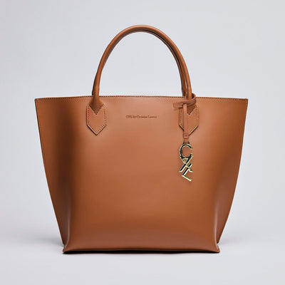 Leather handbag with removable pouch - George V 