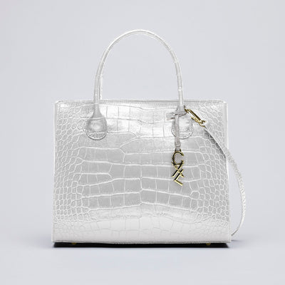 Croco leather handbag - Montaigne
